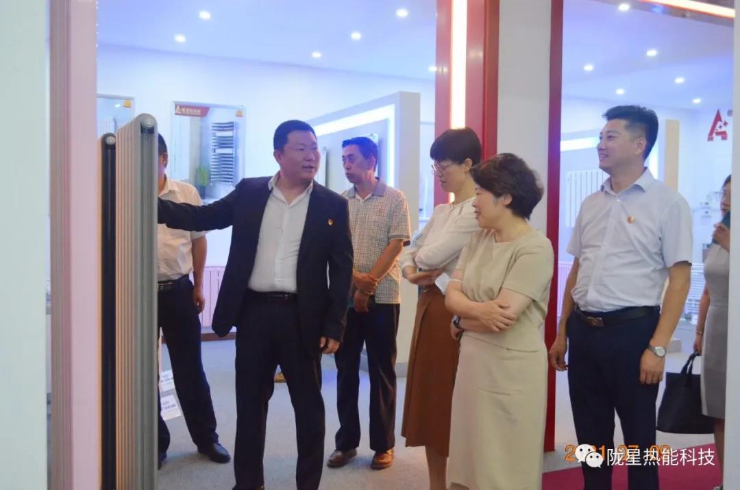 西安市副市長沈黎萍一行蒞臨隴星熱能科技公司參觀考察